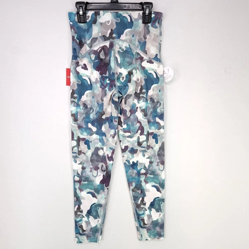 Spanx Legging Womens Small  7/8 Booty Boost Painted Camo Pink Active Yoga Pants - Picture 3 of 16